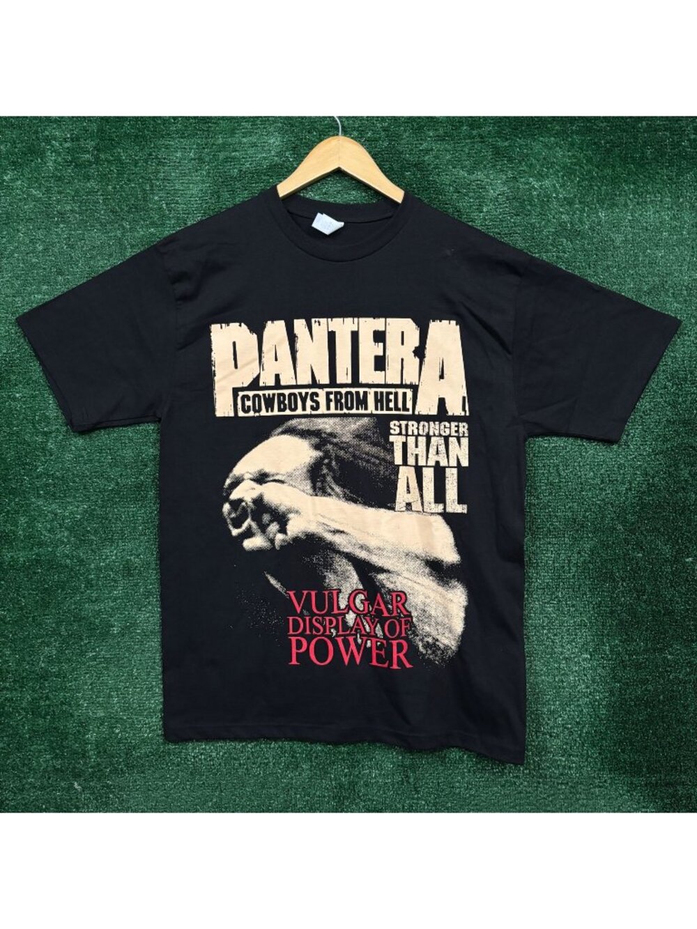 Pantera Cowboys From Hell Vulgar Display of Power Thrash Metal Band T-Shirt L